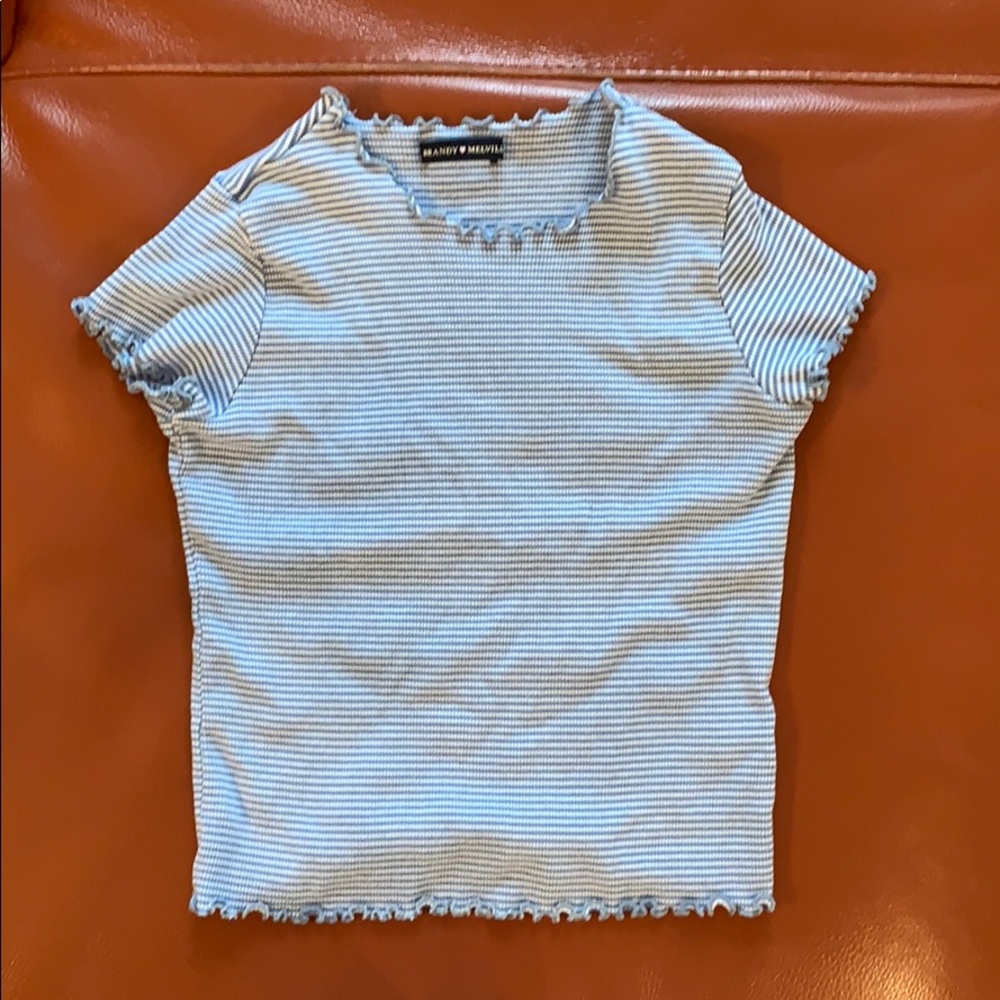 Brandy Melville striped crop top